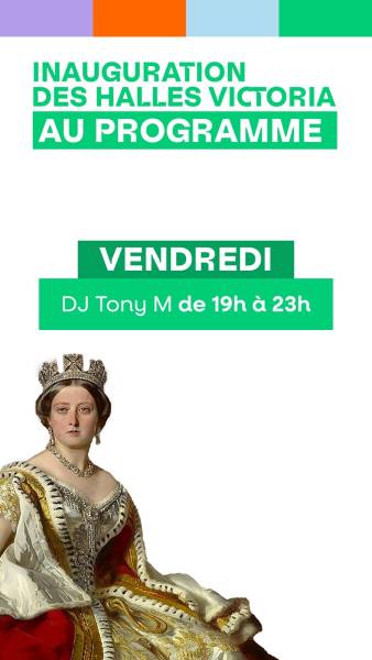 Soirée DJ Tony M – Inauguration des Halles Victoria à Hyères – Vendredi 10 octobre