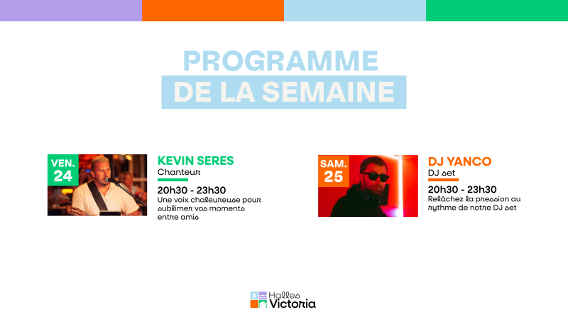 QUE FAIRE À HYÈRES CETTE SEMAINE ? PROGRAMME DE LE SEMAINE AUX HALLES VICTORIA LE 24 ET 25 AVRIL