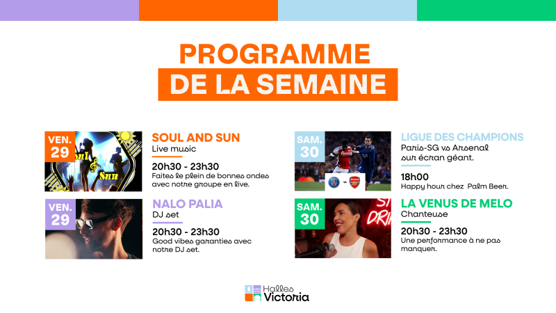 QUE FAIRE À HYÈRES CETTE SEMAINE ? PROGRAMME DES ÉVÈNEMENTS AUX HALLES VICTORIA - Des 29 et 30 mai