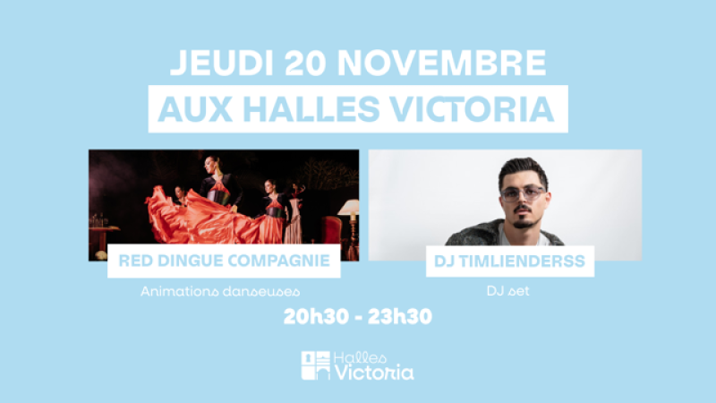 Soirée DJ & Dance aux Halles Victoria à Hyères - Jeudi 20 novembre 
