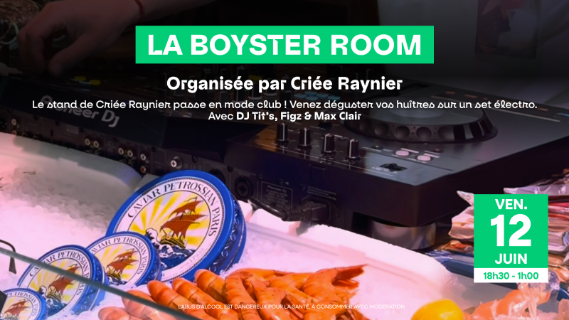 LA BOYSTER ROOM AUX HALLES VICTORIA À HYÈRES : SOIRÉE ÉLECTRO ET DÉGUSTATION D’HUÎTRES ET AMBIANCE CLUB - VENDREDI 12 JUIN
